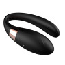 Вібромасажер для пар з пультом дистанційного керування - Boss Series V-Vibe Black USB 7 Function