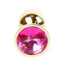 Анальний затор Boss Series - Jewellery Gold PLUG Pink S