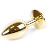 Анальний затор Boss Series - Jewellery Gold PLUG Rose S