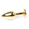 Анальний затор Boss Series - Jewellery Gold PLUG Rose S