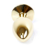 Анальний затор Boss Series - Jewellery Gold PLUG Red S