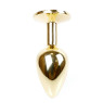 Анальний затор Boss Series - Jewellery Gold PLUG Red S