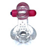 Ерекційне вібро кільце BOSS - Tongue Vibro Cock Ring Clear