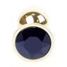 Анальний затор Boss Series - Jewellery Gold PLUG Black S
