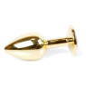 Анальний затор Boss Series - Jewellery Gold PLUG Black S