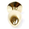 Анальний затор Boss Series - Jewellery Gold PLUG Black S