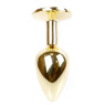 Анальний затор Boss Series - Jewellery Gold PLUG Black S