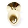 Анальний затор Boss Series - Jewellery Gold PLUG Light Blue S