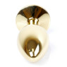 Анальний затор Boss Series - Jewellery Gold PLUG Clear S