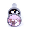 Анальний затор Boss Series - Jewellery Dark Silver BUTT PLUG Rose