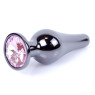 Анальний затор Boss Series - Jewellery Dark Silver BUTT PLUG Rose