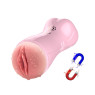 Мастурбатор з вібростимуляцією FOXSHOW Vibrating and Flashing Masturbation Cup Pink USB 7+7 Function