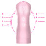 Мастурбатор з вібростимуляцією FOXSHOW Vibrating and Flashing Masturbation Cup Pink USB 7+7 Function