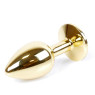 Анальний затор Boss Series - Jewellery Gold PLUG Dark Blue S