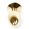 Анальний затор Boss Series - Jewellery Gold PLUG Dark Blue S