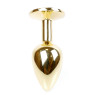 Анальний затор Boss Series - Jewellery Gold PLUG Dark Blue S