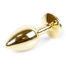 Анальний затор Boss Series - Jewellery Gold PLUG Green S