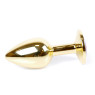 Анальний затор Boss Series - Jewellery Gold PLUG Green S