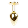 Анальний затор Boss Series - Jewellery Gold PLUG Green S