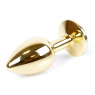 Анальний затор Boss Series - Jewellery Gold PLUG Purple S