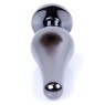 Анальний затор Boss Series - Jewellery Dark Silver BUTT PLUG Red