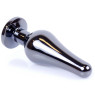 Анальний затор Boss Series - Jewellery Dark Silver BUTT PLUG Black