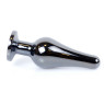 Анальний затор Boss Series - Jewellery Dark Silver BUTT PLUG Clear