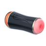 Мастурбатор з двома входами FOXSHOW Vibrating Masturbation Cup USB 10 + інтерактивні функції Black