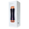 Мастурбатор з двома входами FOXSHOW Vibrating Masturbation Cup USB 10 + інтерактивні функції Black