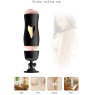 Мастурбатор із двома входами на присосці Boss Series: Vibrating Masturbation Cup Black