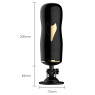 Мастурбатор із двома входами на присосці Boss Series: Vibrating Masturbation Cup Black