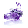 Ерекційне вібро кільце BOSS Rabbit Vibro Cock Ring Purple