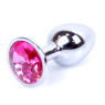 Анальний затор Boss Series - Jewellery Silver PLUG Pink S