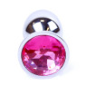 Анальний затор Boss Series - Jewellery Silver PLUG Pink S