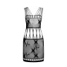 Бодістокінг мінісукня з метеликами Passion BS090 One Size black