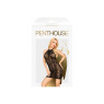 Мінісукня Penthouse Cautious Cat S/L Black, мереживо, вставка в зоні декольте, виріз на спині