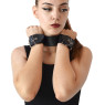 Нашийник з наручниками із натуральної шкіри Art of Sex - Bondage Collar with Handcuffs