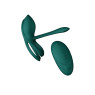 Смарт-ерекційне кільце Zalo -  BAYEK Turquoise Green, подвійне з ввідною частиною, пульт ДК