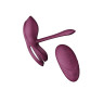 Смарт-ерекційне кільце Zalo - BAYEK Velvet Purple, подвійне з ввідною частиною, пульт ДК