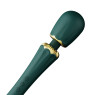 Вібромасажер з насадками Zalo — Kyro Wand Turquoise Green