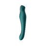 Смартвібратор-пульсатор Zalo — King Turquoise Green, кристал Swarovski