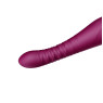 Смартвібратор-пульсатор Zalo — King Velvet Purple, кристал Swarovski