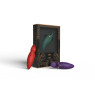 Вібратор 2в1 з язичком Zalo — Hero Twilight Purple, кристал Swarovski