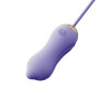 Набір 2в1 Zalo — UNICORN Violet, віброяйце + вакуумний стимулятор