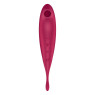 Смарт-вібратор для клітора з вакуумною стимуляцією Satisfyer Twirling Pro+ dark red