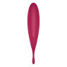 Смарт-вібратор для клітора з вакуумною стимуляцією Satisfyer Twirling Pro+ dark red