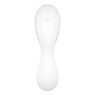 Вакуумний смарт-стимулятор із вібрацією Satisfyer Curvy Trinity 5 (White), керування зі смартфона