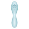 Вакуумний смарт-стимулятор із вібрацією Satisfyer Curvy Trinity 5 (Blue), керування зі смартфона