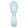 Вакуумний смарт-стимулятор із вібрацією Satisfyer Curvy Trinity 5 (Blue), керування зі смартфона