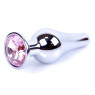Анальний затор Boss Series - Jewellery Silver BUTT PLUG Rose